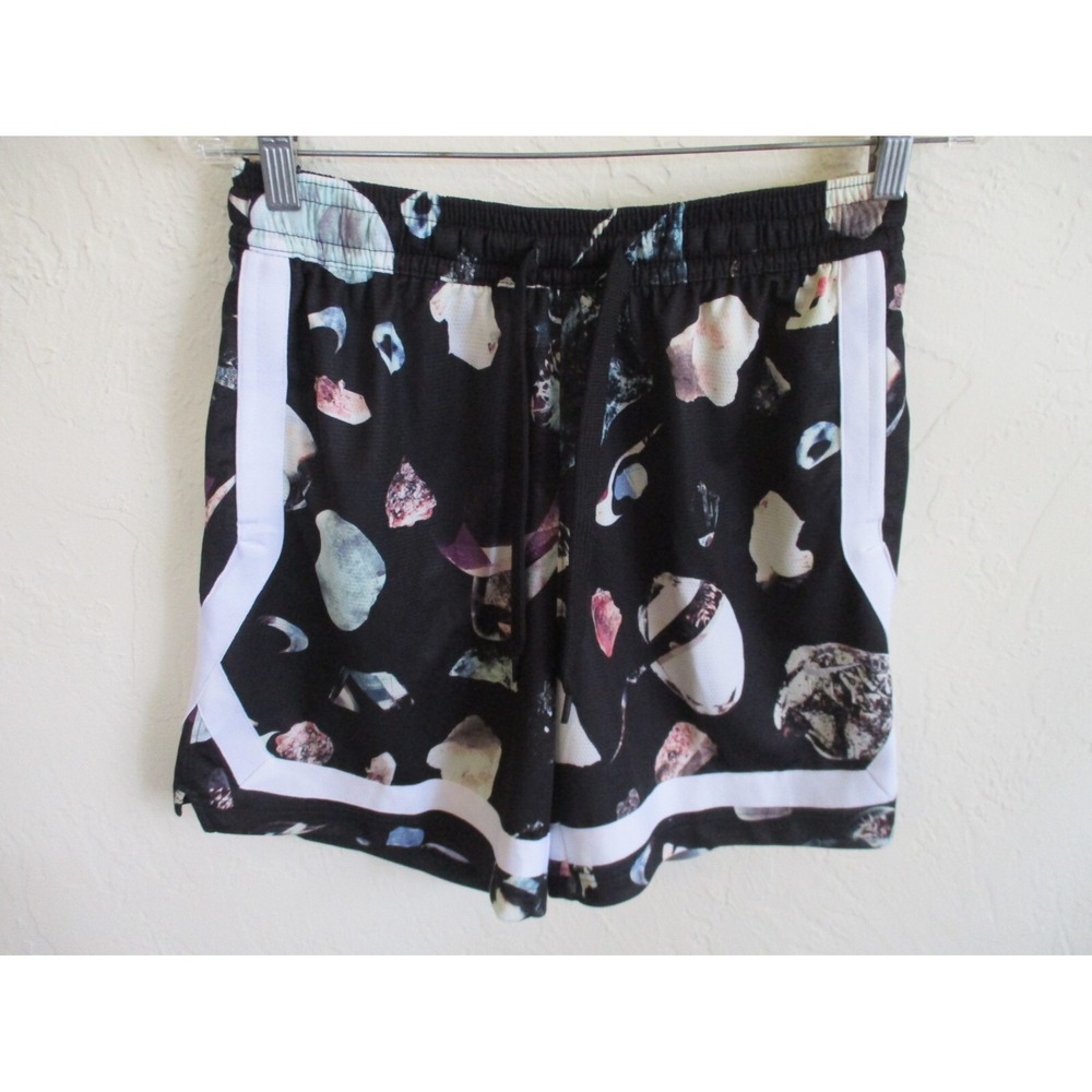 Nike Fly Crossover Basketball Shorts Floral Diamonds Black White DR2966-011 S
